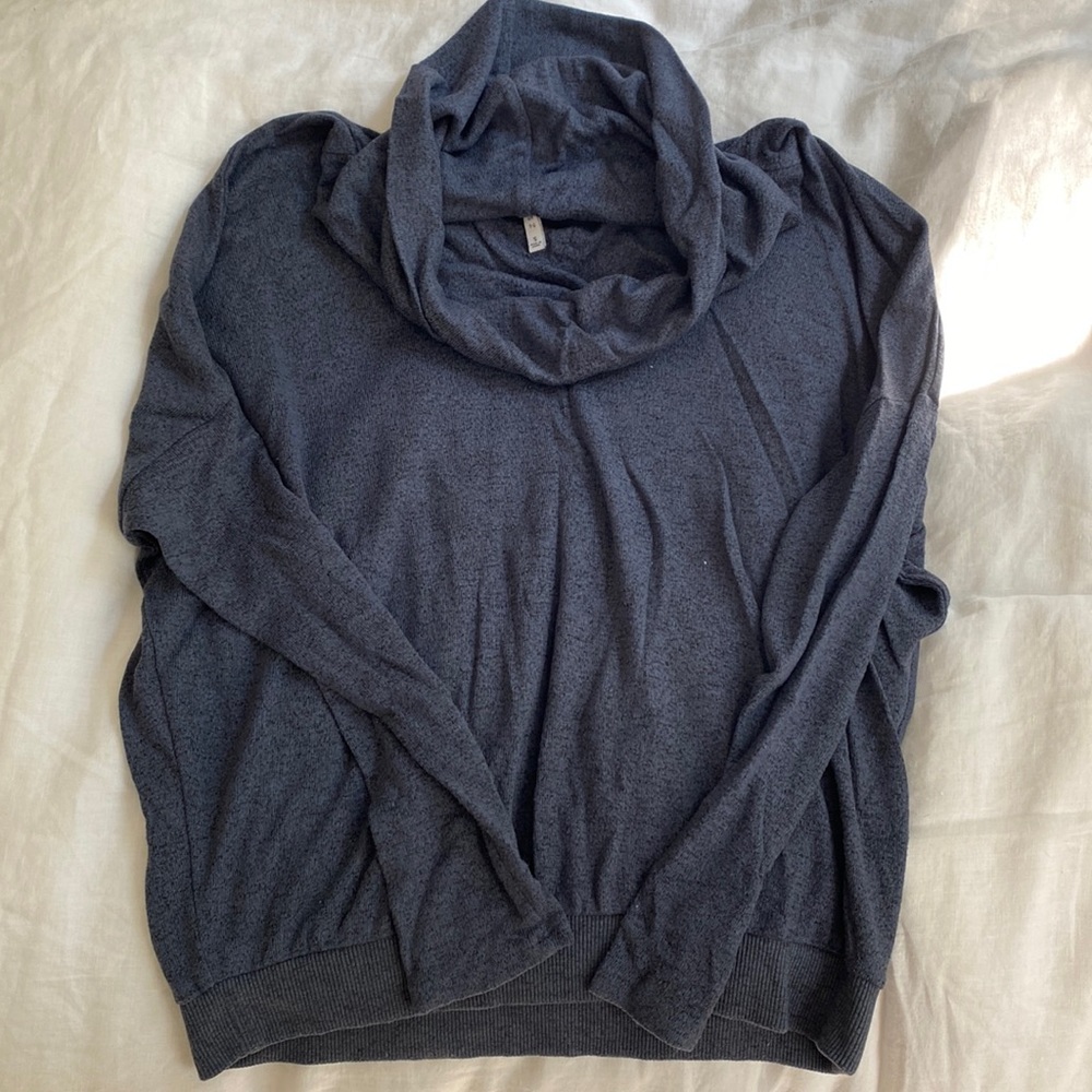 Navy turtleneck sweater